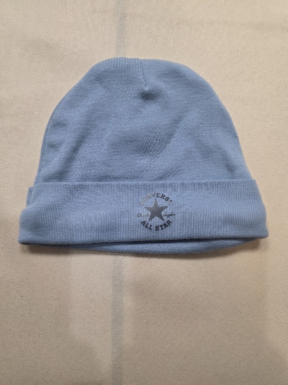 Converse All Star Baby Beanie 0-6 Months Blue Knit Hat
